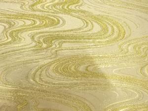 アンティーク　流水模様織り出し袋帯（材料）